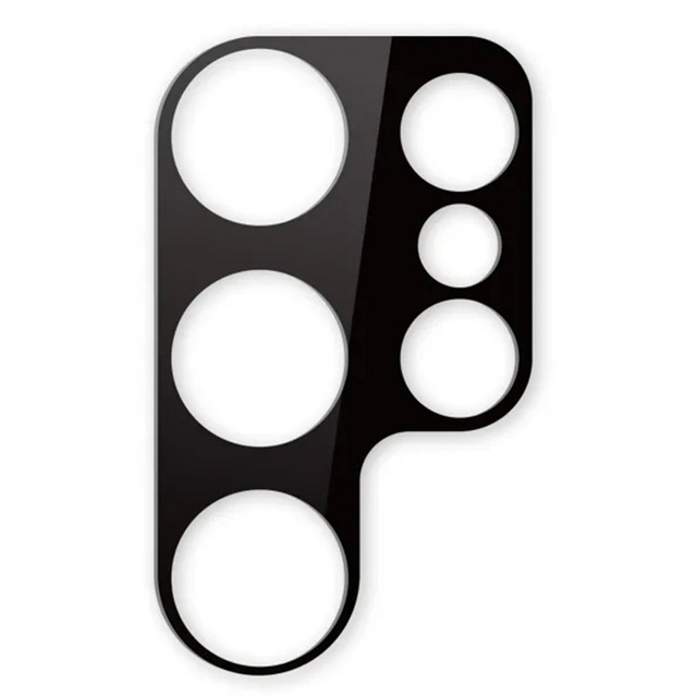 Glas für Samsung Galaxy S24 Ultra Kameraobjektiv 3D gehärteter Vollschutz des gesamten Objektivs schwarzes Glas