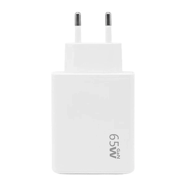 Зарядний пристрій Ecobox USB 2xType-C 65W PD PPS, білий