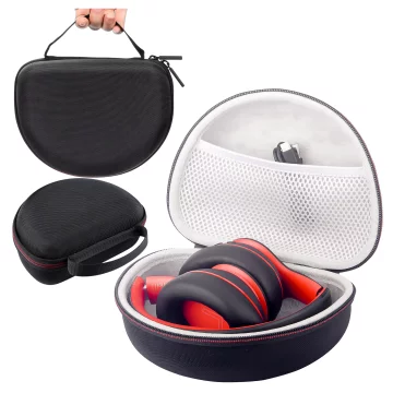 Etui ochronne na słuchawki do JBL Tune 600/510/500/460/450 Alogy Hard Case obudowa ochronna na zamek Czarne