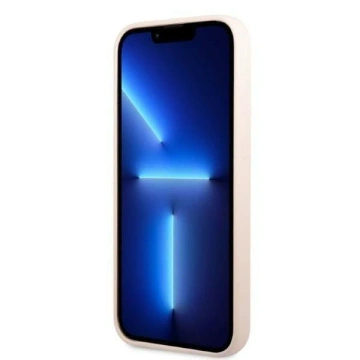 Etui Guess GUHMP13LSPLP pro Apple iPhone 13 Pro / 13 6,1" różowy/růžové pevné pouzdro Silikonová deska s logem MagSafe