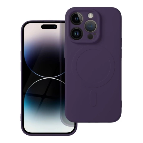 Silicone Mag Cover for IPHONE 14 PRO dark purple