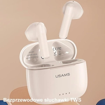 Bluetooth 5.3-Kopfhörer USAMS TWS US-Serie Dual-Mikrofon kabellos blau/blau BHUUS03