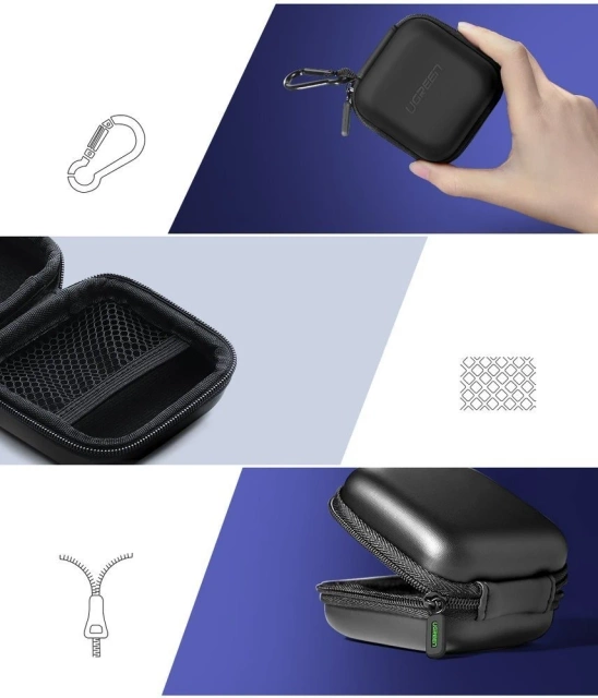 UGREEN case case for headphones 8 cm x 8 cm black (40816)