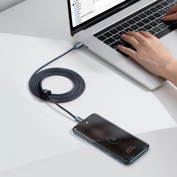 Baseus Crystal Shine Fast Charging Cable USB-C Type C to USB-C Type C PD 100W 3A 2m Black
