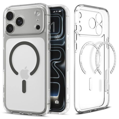 Etui Ochronne do iPhone 17 Pro Max Spigen Ultra Hybrid Mag MagSafe Clear/Graphite