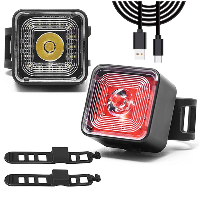 Lampka rowerowa 2w1 Alogy Bike Rear+Front Light Smart Latarka na rower wodoodporne światło na przód i tył 120lm IP66