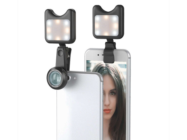 Apexel APL-3663FL Lens 0.36X Wide Angle 15X Macro LED Light black