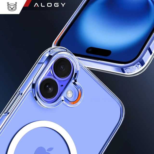 Чохол для Apple iPhone 16 Plus Alogy Anti-Shock Hybrid Case for MagSafe Transparent