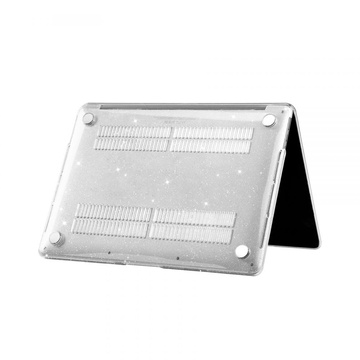 Pouzdro SmartShell pro Macbook Air 13 2018-2020 Glitter Clear