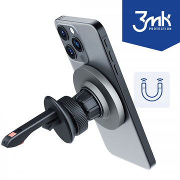 Magnetický držák do auta pro MagSafe 3mk MagHolder Držák do auta na mřížku