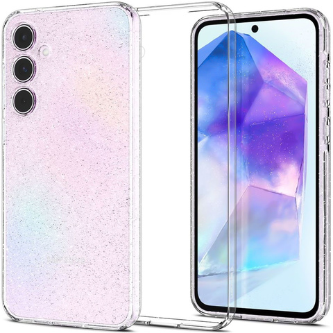 Puzdro pre Samsung Galaxy A55 5G Spigen Liquid Crystal Glitter Case Zadný kryt Glitter Transparent Glass
