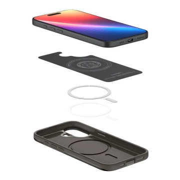 Etui do iPhone 17 Spigen Thin Fit Mag MagSafe Gunmetal