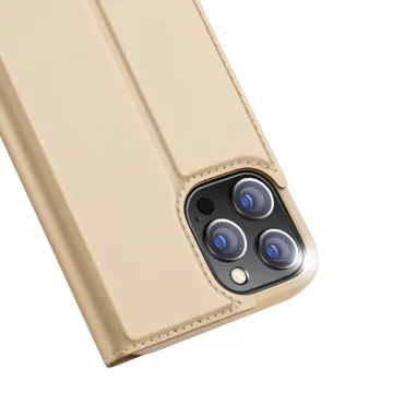 Dux Ducis Skin Pro Holster Flip Cover pre iPhone 13 Pro zlatý
