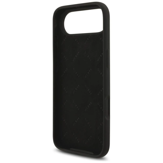 Etui Guess do iPhone 17 Air Silicone Big 4G Script Black