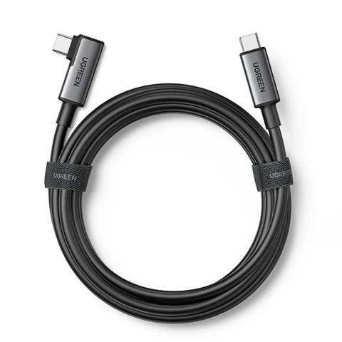 Ugreen angled cable USB Type C - USB Type C for charging 60W / data transmission with support for VR goggles (e.g. Oculus Quest 2) 5m black (US551)