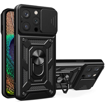 Alogy Camshield Stand Ring Case with Camera Cover for Apple iPhone 14 Pro Glass