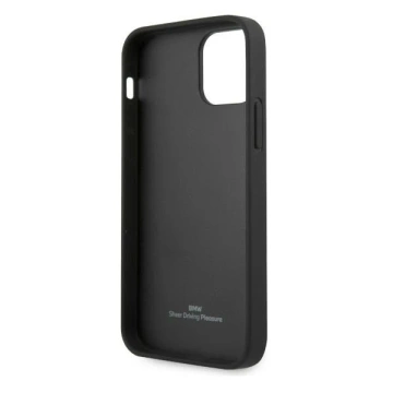 BMW BMHCP12LRSWPK Phone Case for Apple iPhone 12 Pro Max 6.7" black/black hardcase Leather Perforate