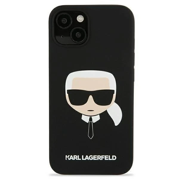 Karl Lagerfeld KLHCP13SSLKHBK iPhone 13 mini 5,4" czarny/чорний твердий чохол Силікон Карлова голова