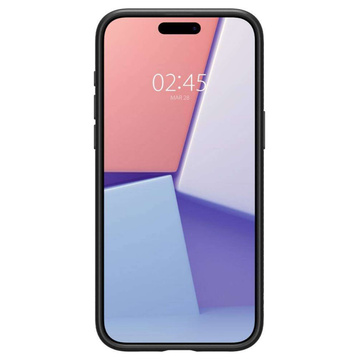 Puzdro na iPhone 15 Pro Max Spigen Liquid Air Case, puzdro, ochranná zadná strana, matné čierne sklo