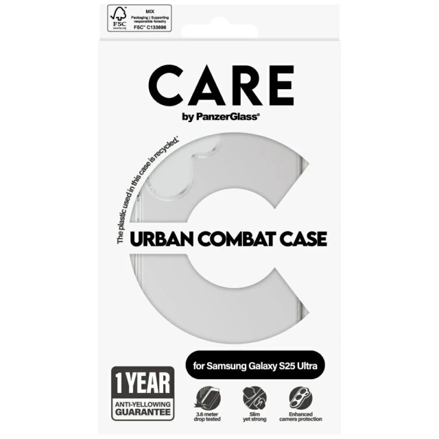 Etui do Samsung Galaxy S25 Ultra CARE by PanzerGlass Flagship Case Clear