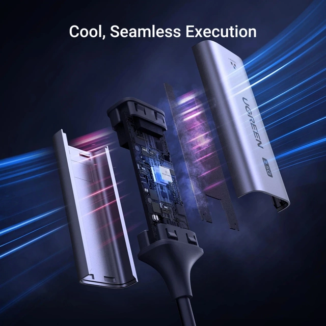 Adapter Ugreen CM648 USB-C auf Ethernet RJ45 2.5G Stecker