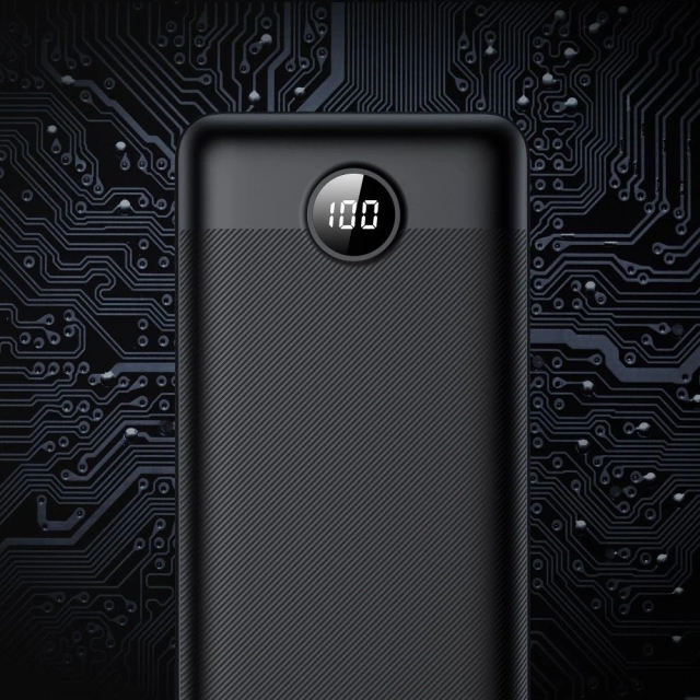 Powerbanka Externí baterie VEGER L30 - 30 000mAh LCD Quick Charge PD 20W černá (W3008PD)