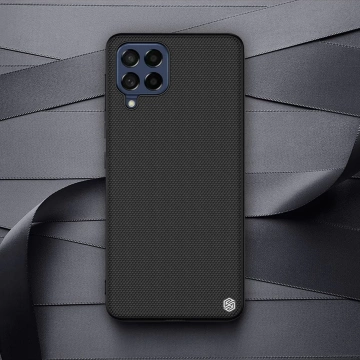 Nillkin Textured Case Odolné vystužené puzdro s gélovým rámom a nylonom na zadnej strane Samsung Galaxy M53 5G čierne