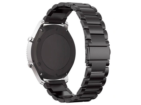 Stainless Steel Alogy náramek nerezová ocel pro chytré hodinky 22mm Black