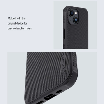 Nillkin Super Frosted Shield Pro Magnetic Case for iPhone 15 - black