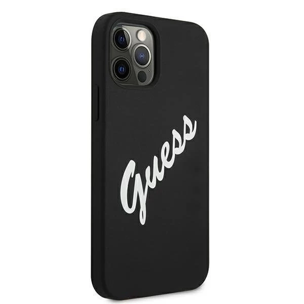 Guess GUHCP12LLSVSBW iPhone 12 Pro Max 6.7 "чорно-білий / чорно-білий жорсткий чохол Silicone Vintage