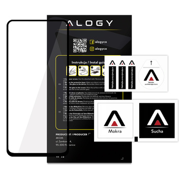 Tvrdené sklo Alogy Full Glue pre puzdro vhodné pre Xiaomi Redmi Note 11 Pro / 11 Pro Plus / Poco X4 Pro 5G Black
