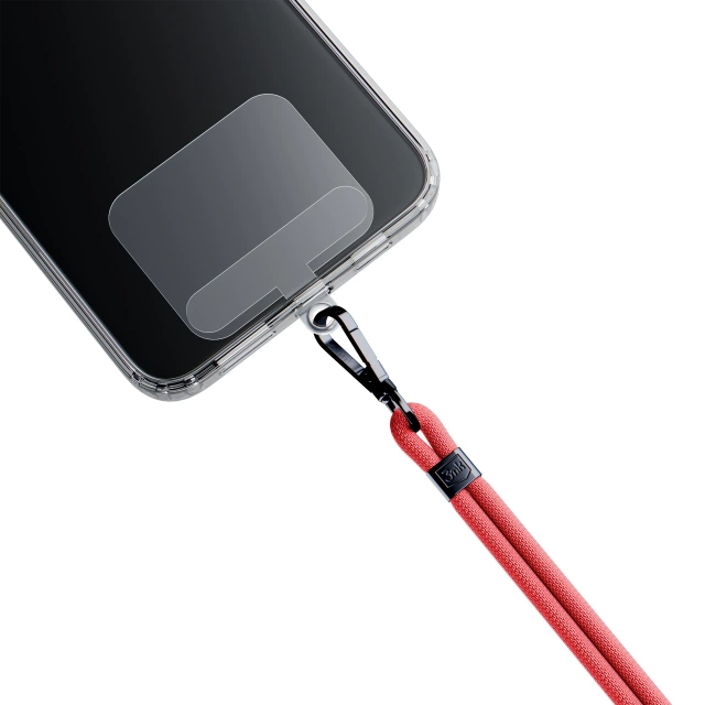 Univerzální šňůrka na chytrý telefon 3mk EasyClip Red (černá)