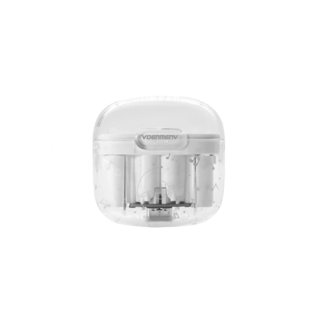 Denmen DL29 TWS Bluetooth sluchátka s bílým nabíjecím pouzdrem, stereo