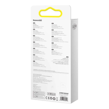 Kabel USB 3w1 Baseus Flash Series, USB-C micro USB Lightning, 66W, 1.2m (niebieski)