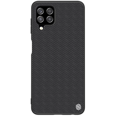 Nillkin Textured Case Odolné vystužené puzdro s gélovým rámom a nylonom na zadnej strane pre Samsung Galaxy A22 4G čierne