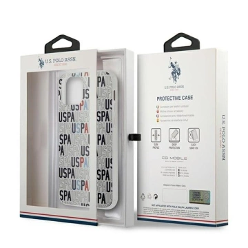 Pouzdro na telefon US Polo USHCP12LPCUSPA6 pro Apple iPhone 12 Pro Max bílá/bílá Logo Mania Collection