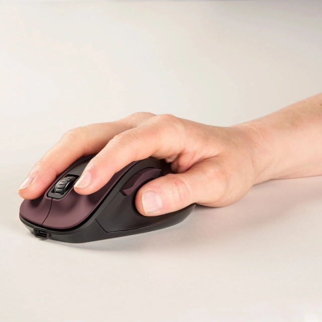 Hama MW-500 V2 Wireless Mouse with Battery - Burgundy