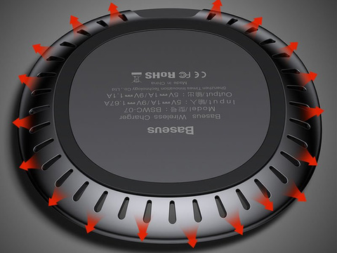 Baseus UFO Qi kabelloses Induktionsladegerät, schwarz