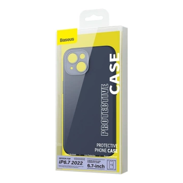 Ochranná sada Baseus Tekutý oxid kremičitý, magnetické puzdro a tvrdené sklo pre iPhone 14 Plus (modré)