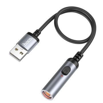 Adaptér zapaľovača HOCO na USB A konektor UA30 0,3 m čierny