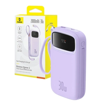 Powerbank Baseus QPow 2 20000mAh 30W 2xUSB-C Purple