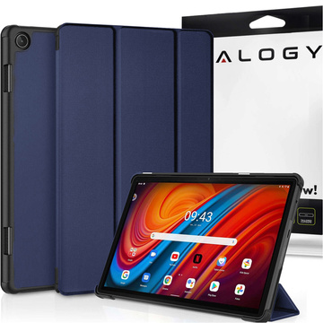 Puzdro Etui Alogy Book Cover Case pre Lenovo M10 3gen. 10,1” 2022 TB-328FU TB-328XU Granatowe