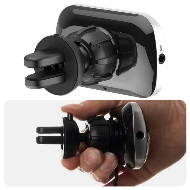 FM-передавач Bluetooth Автомобільний зарядний пристрій 2x USB QC 3.0 MP3 Quick Charge Чорний