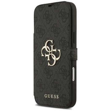 Etui Guess Book 4G Metal Logo do iPhone 17 Pro Max Czarny