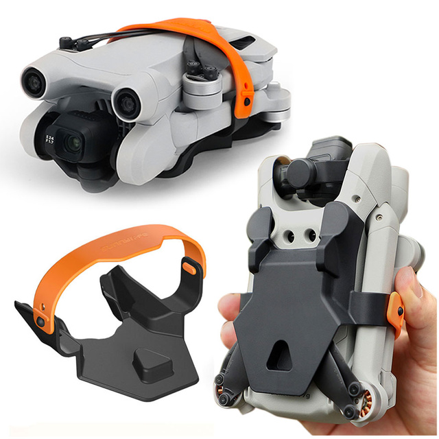 Protective Grip Guard Guard Propeller Protection Alogy Wings Drone Wristbands for DJI Mini 3 Pro Black & Orange
