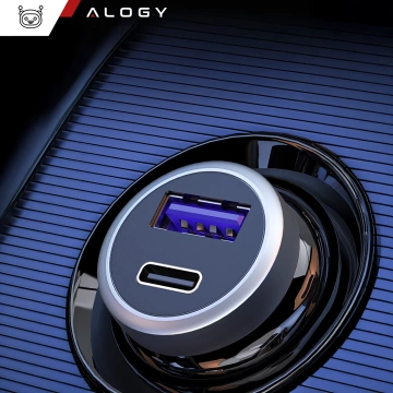 HUB-Splitter Alogy-Adapter für Computer-Laptop mit USB-C auf 3x USB-A 2.0 1x USB-A 3.0 Grau