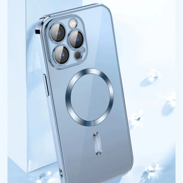 Etui Wozinsky Electroplated MagSafe do Samsung Galaxy S24 FE Srebrne