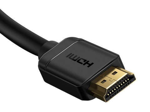 Kábel Baseus HDMI 2.0, 4K 60 Hz, 3D, HDR, 18 Gbps, 1 m čierny
