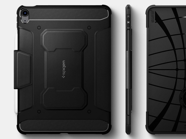 Etui Spigen Rugged Armor Pro für Apple iPad Air 4 2020 / 5 2022 Schwarz
