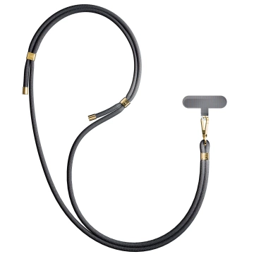 Універсальний шнурок для смартфона 3mk EasyClip Elite Black (Gold)